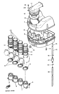 FZR600 Впускная система