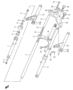 FM50 Вилка передней оси