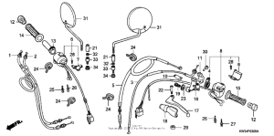 NX250 Рулевые переключатели
