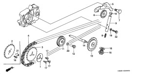 Z50J Цепь грм / натяжное устройство