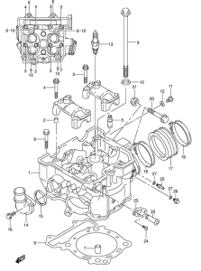 DR-Z400 Головка цилиндров