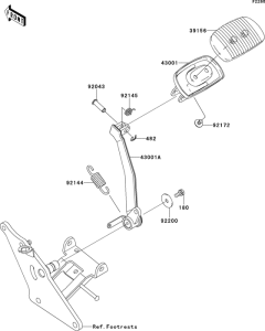 VN1700 Педаль тормоза