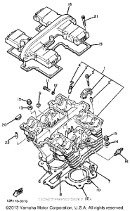 XS400K Головка цилиндров