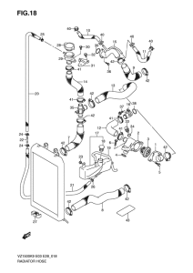 VZ1500 Радиатор hose