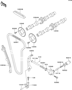 ZL600 Распред вал