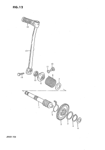 JR50 Ножной стартер