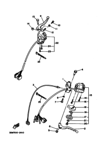 XV250 ﾊﾝﾄﾞﾙｽｲﾂﾁ. ﾚﾊﾞｰ