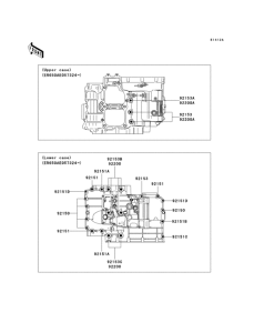 EX650 Болты крепления картера