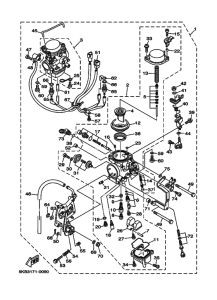 XVS1100A XVS1100AM Carburetor assy