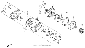 XR185 Oil pump + oil filter