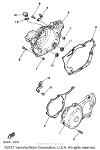 XT250K Боковые крышки