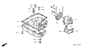  Картер масляный / масляная помпа