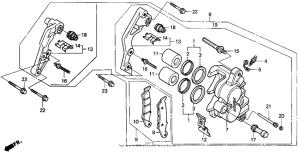 CR250R Передний суппорт