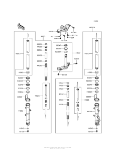 EX300 Передняя вилка