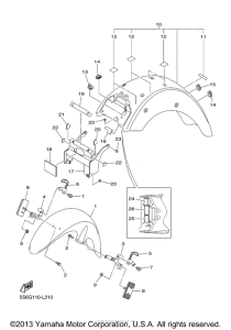 XVS1300CT Крыло