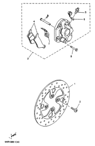 YP150D Front brakecaliper