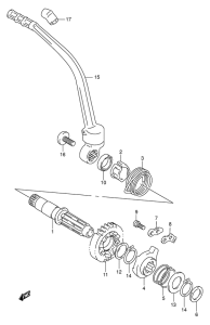 DR350 Ножной стартер