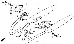 CMX250C Глушитель