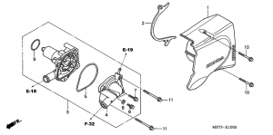 CBF500 (ABS) Водяная помпа