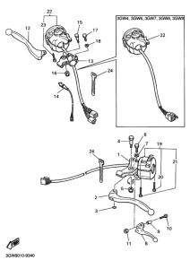 SR500 ﾊﾝﾄﾞﾙｽｲﾂﾁ.ﾚﾊﾞｰ