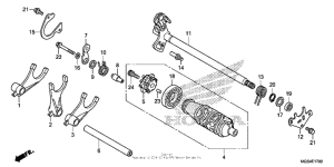 NC700X Gearshift drum (1)