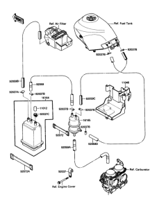 EX250 Испарительная система топлива