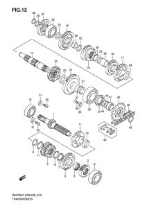 RM125 Трансмиссия