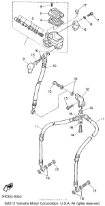 FZR600RF Главный тормозной цилиндр