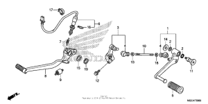 CB1100S (ABS) Педали