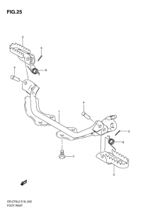 DR-Z70 Подножки