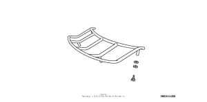 GL1800 (ABS) Trunk rack (chrome)