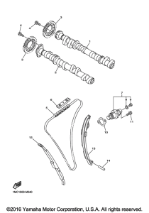 FJR1300AE Цепь механизма газораспределения