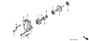 CR80RB Водяная помпа