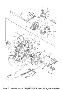 TTR50EW Переднее колесо