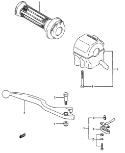 RG250 Right handle switch