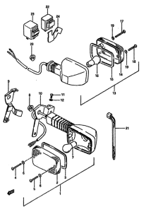 DR600 Поворотники
