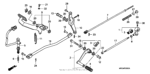 VT750CA Педали