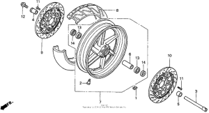 CBR900RR Переднее колесо