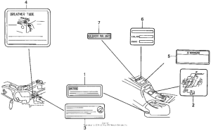 GL1500I Caution label (2)