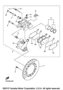 FZ6RGB Задний суппорт