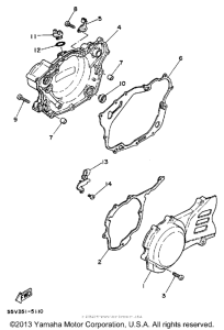 XT350S Боковые крышки