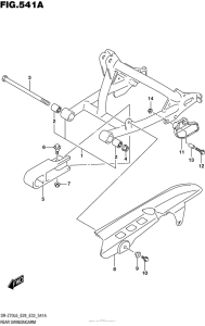 DR-Z70 Rear Swingingarm