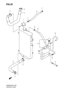 AN650 (ABS) Радиатор hose