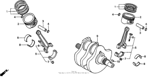 VT750C Коленвал