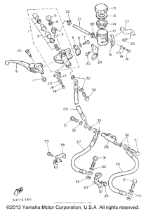 FZR1000D Главный тормозной цилиндр