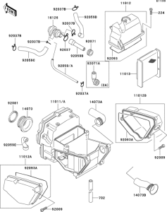 EX500 Воздушный фильтр