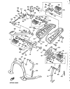 XVZ12TD Stand. footrest