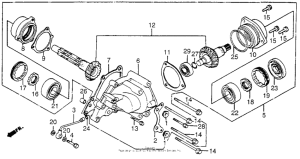 CB650SC Side gear case