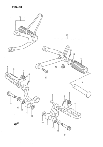 DR650 Подножки