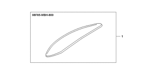 VT750C Fr.mudguard ornament